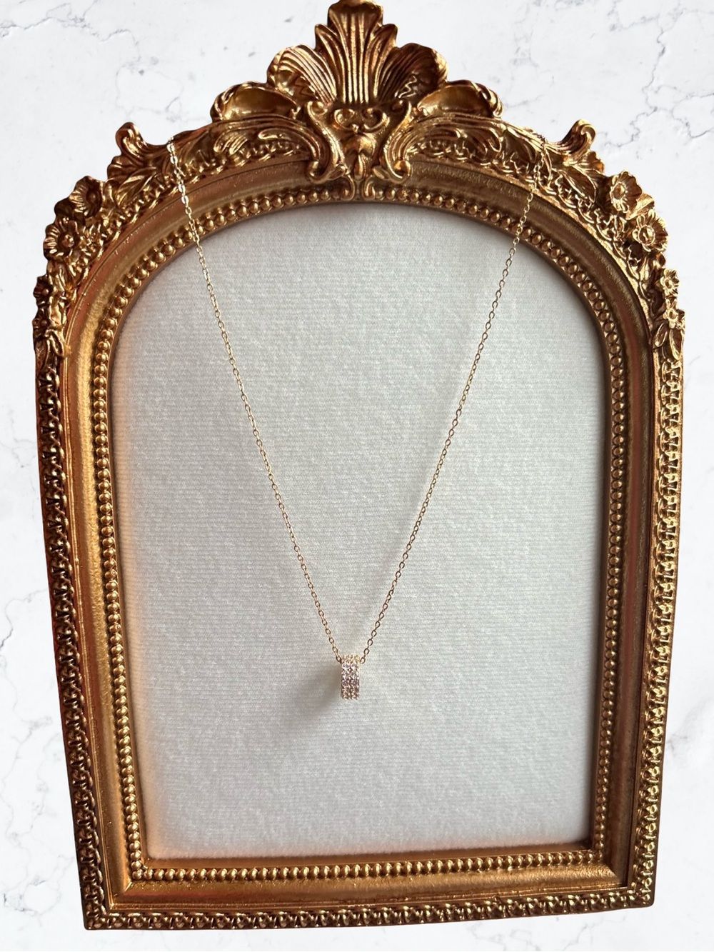 Stainless Steel Delicate Gold Pendant Necklace